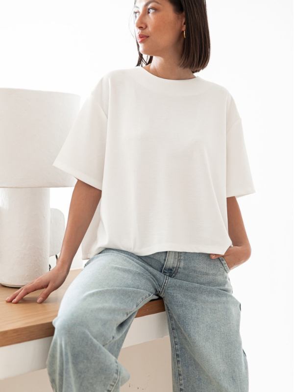 T-shirt Joy blanc