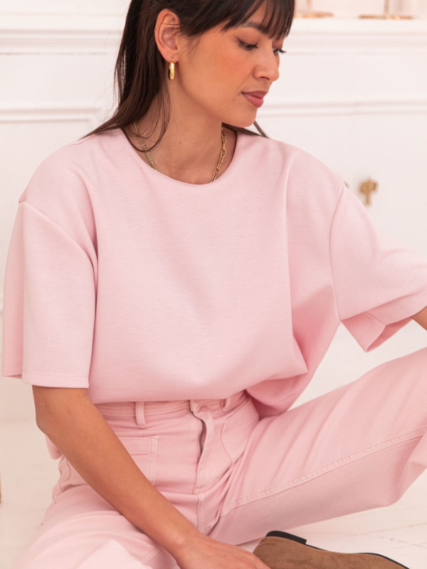T-shirt Joy Rose Pastel