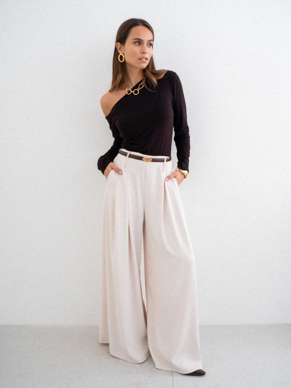 Pantalon Alma Écru