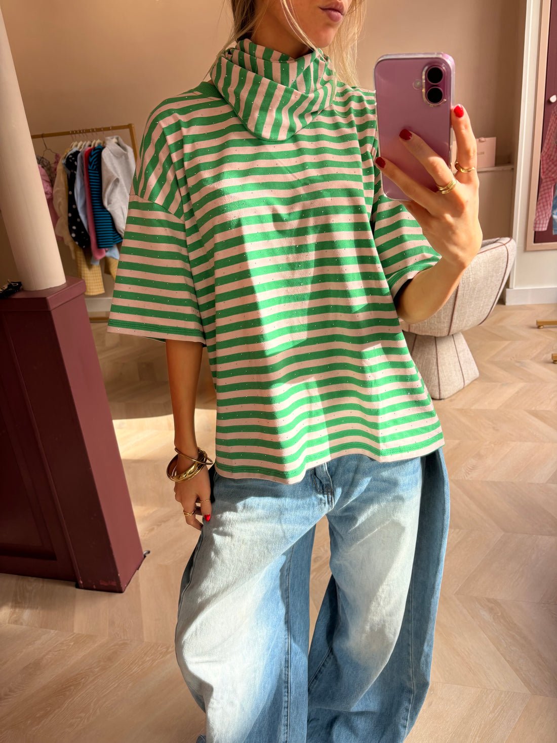T-shirt + foulard Maddie vert – Image 2