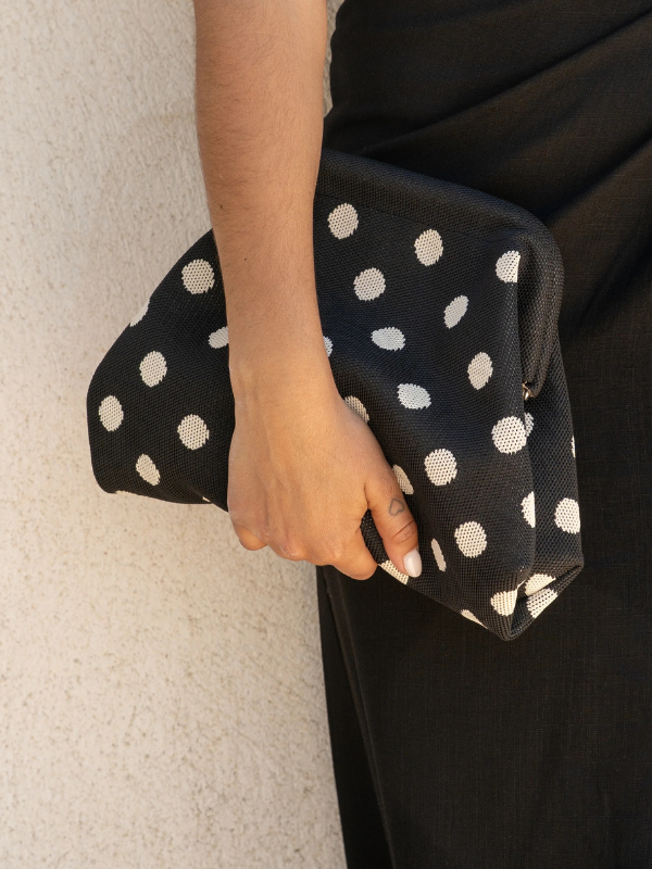 Pochette Polka Black