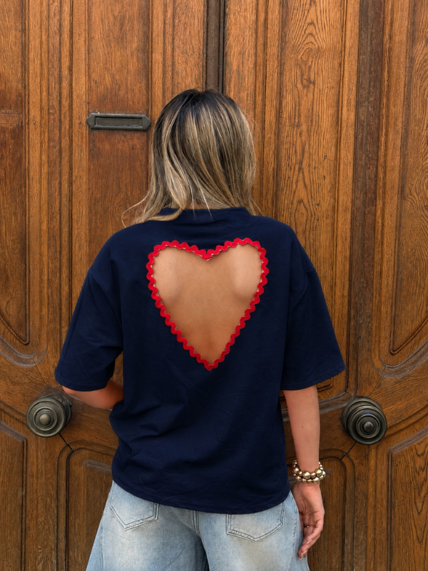 T-Shirt Love Bleu Marine