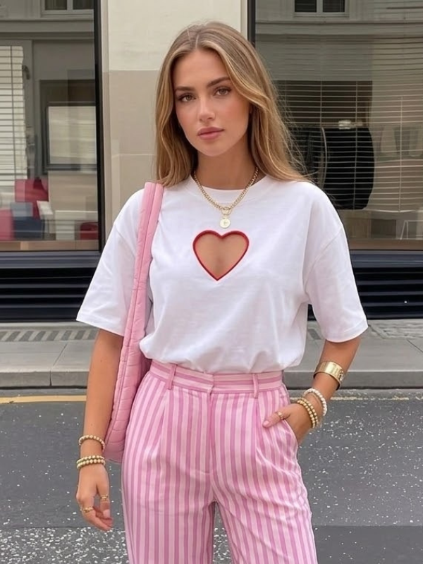T-shirt Coeur