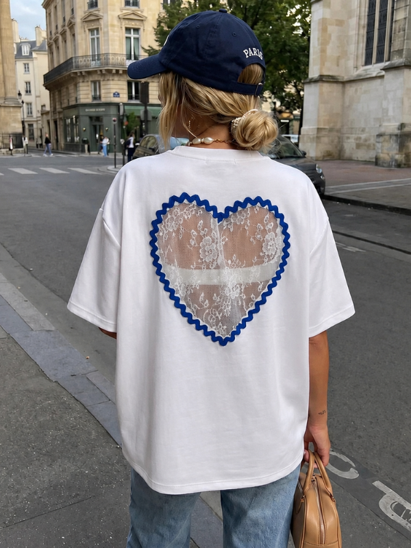 T-Shirt Love Dentelle