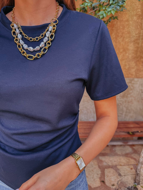 T-shirt Maddie Bleu Marine
