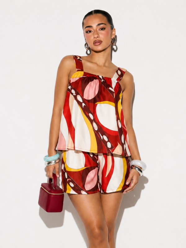 Set Cassy Burgundy