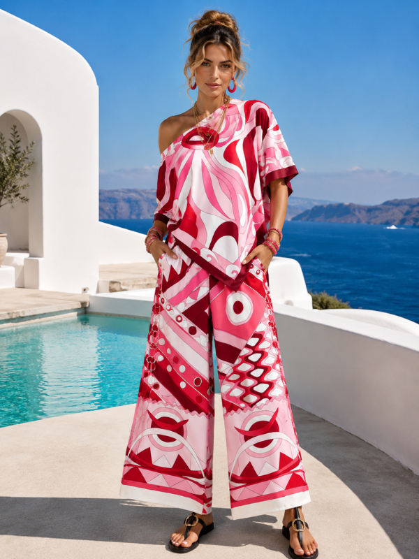 Set Amélia Pants - Rouge